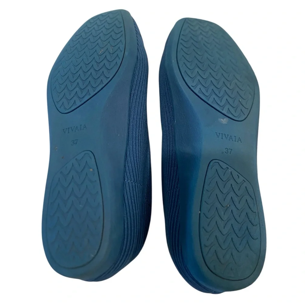 Viviaia Margot Walker Lightweight Square Toe Flats Navy 37 - Picture 7 of 7